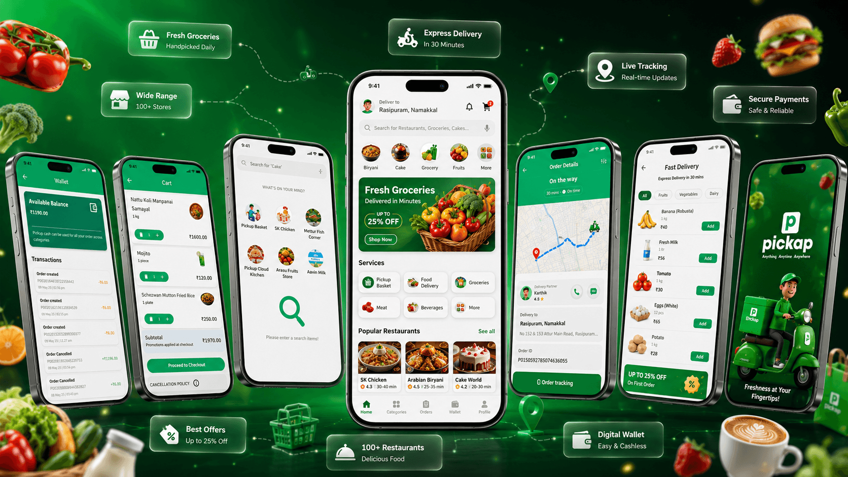 Pickap quick commerce mobile application showcase